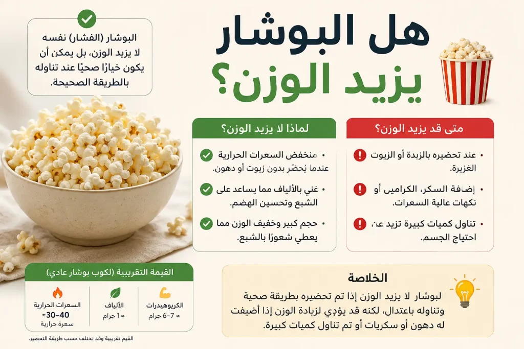 حقيقة السناك السحري: هل البوشار يزيد الوزن أم ينقصه؟ 2 هل البوشار يزيد الوزن - حقيقة السناك السحري في الدايت