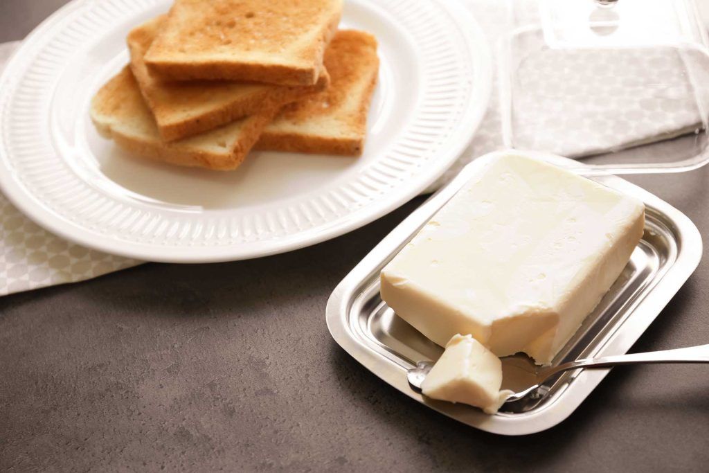 Margarine or butter for puff pastry and croissants