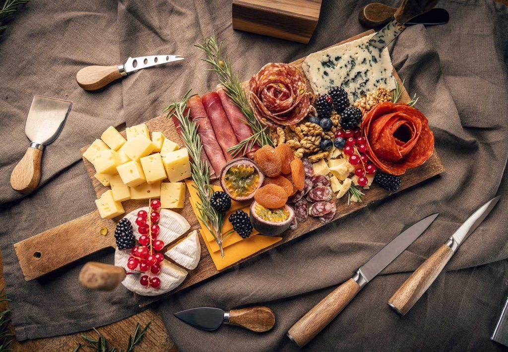 What's the best way to arrange a cheese and charcuterie board