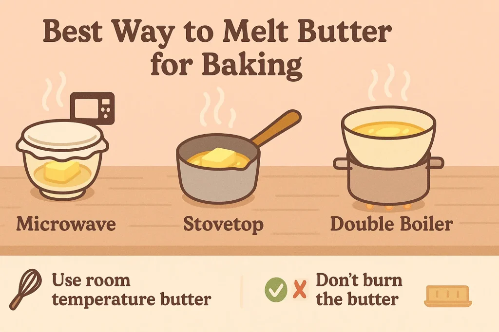 Best way to melt butter for baking soft, chewy cookies