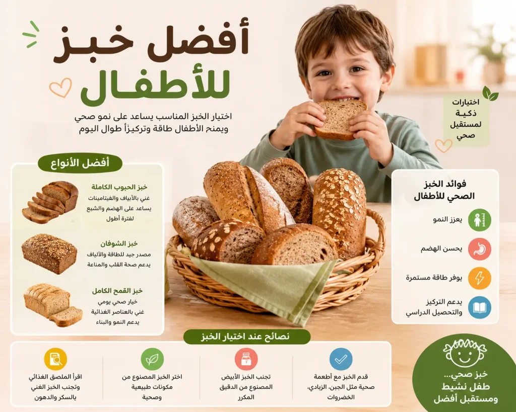افضل خبز للأطفال للمدارس والدايت
